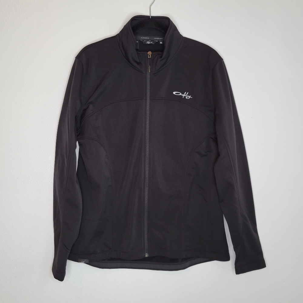 Oakley | Black Zip Up Cycling Jacket Size XL